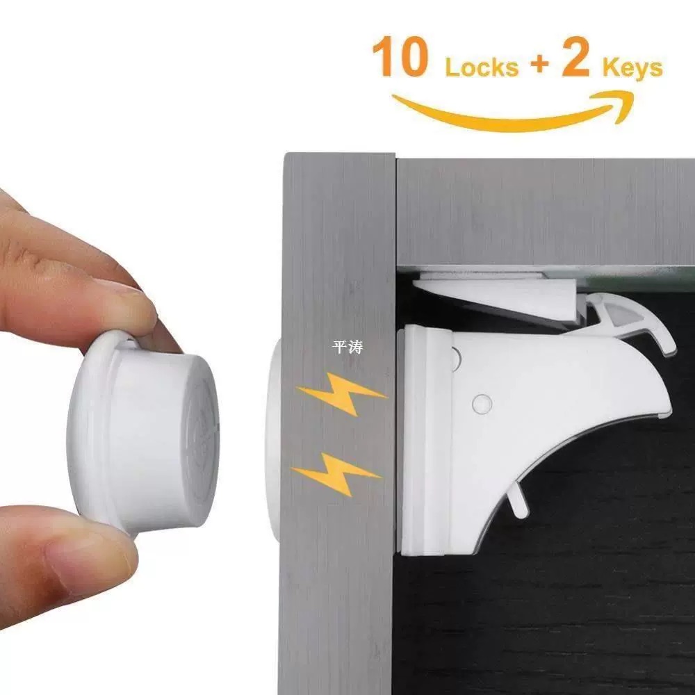 Medicine Cabinet Lock - Drawer Latch Cabinet Door Magnetic Child