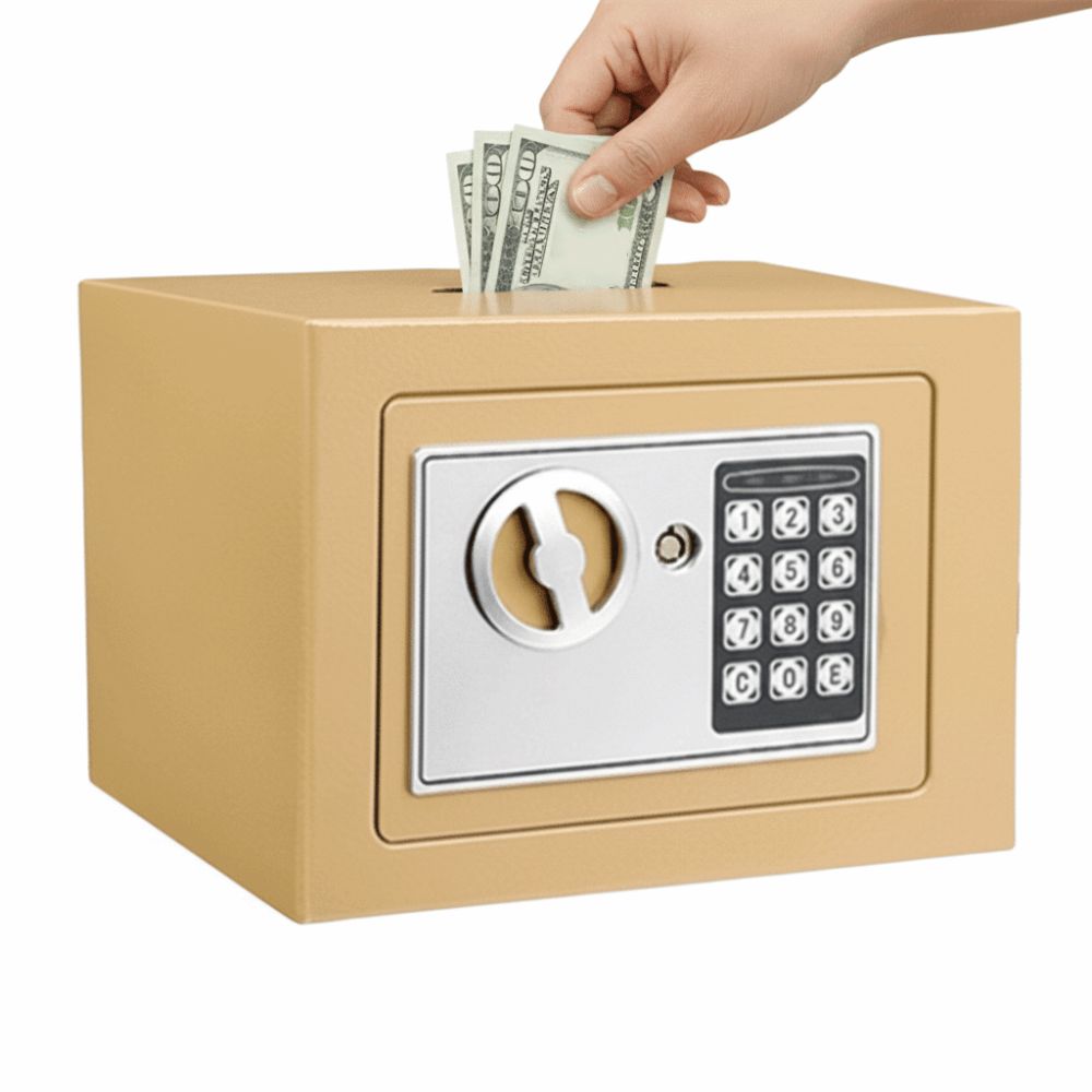 Lockbox Key Secure - Anti-Theft Piggy Bank Password Lock Key