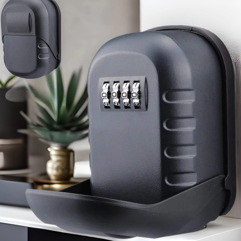 Wall-Mounted Metal Key Box Out - مراجعة Lockbox Key Secure وسعره