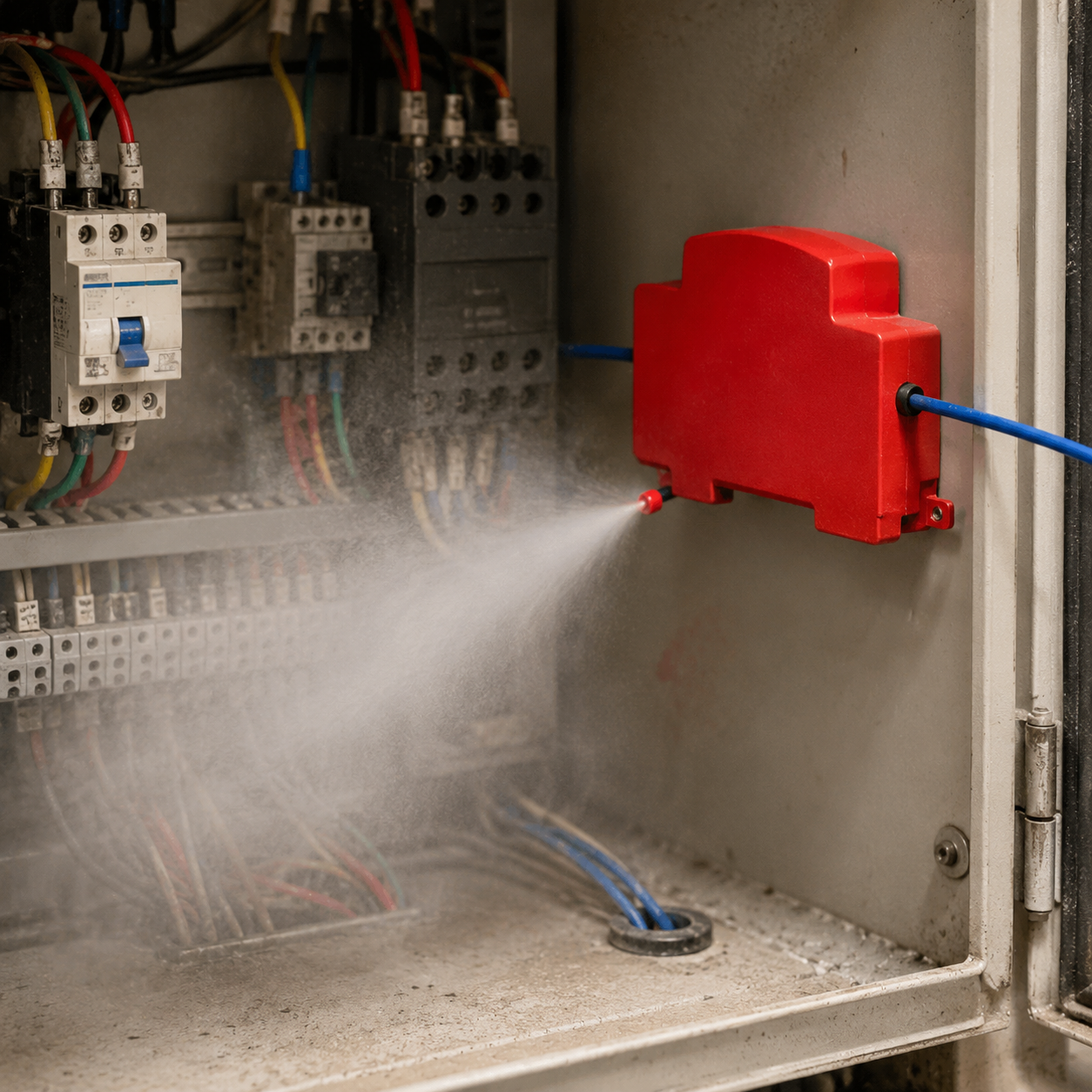 Dual-Line Design Flame Retarda - مراجعة Fire Extinguisher Small وسعره