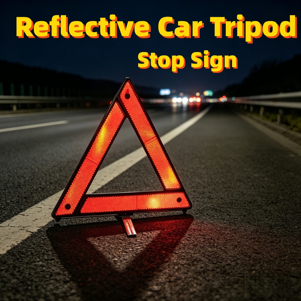 Red Reflective Car Tripod Fold - مراجعة Emergency Exit Sign وسعره