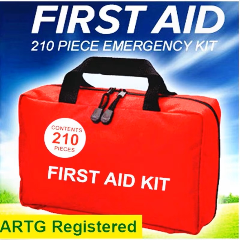 First Aid Kit with Compact and - مراجعة First Aid Bag Kit وسعره