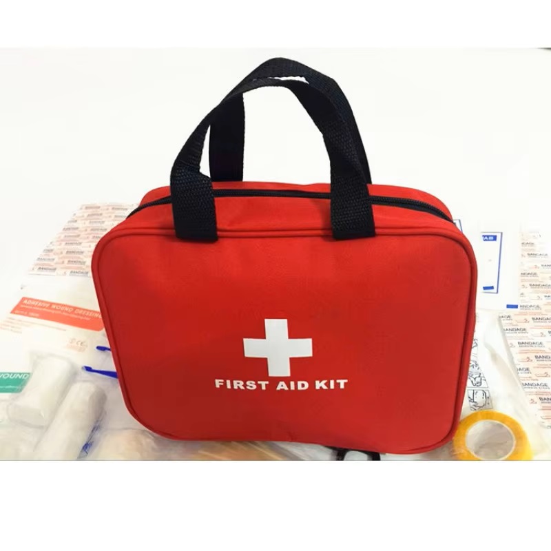 First Aid Kit with Compact and - مراجعة First Aid Bag Kit وسعره