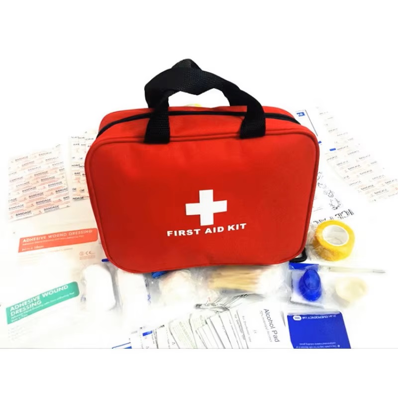 First Aid Kit with Compact and - مراجعة First Aid Bag Kit وسعره