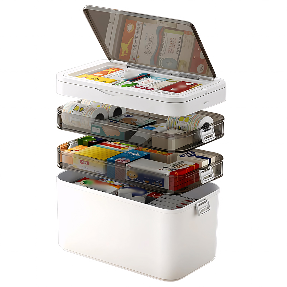Large Capacity Multi Layer Tra - مراجعة Medicine Cabinet Lock وسعره