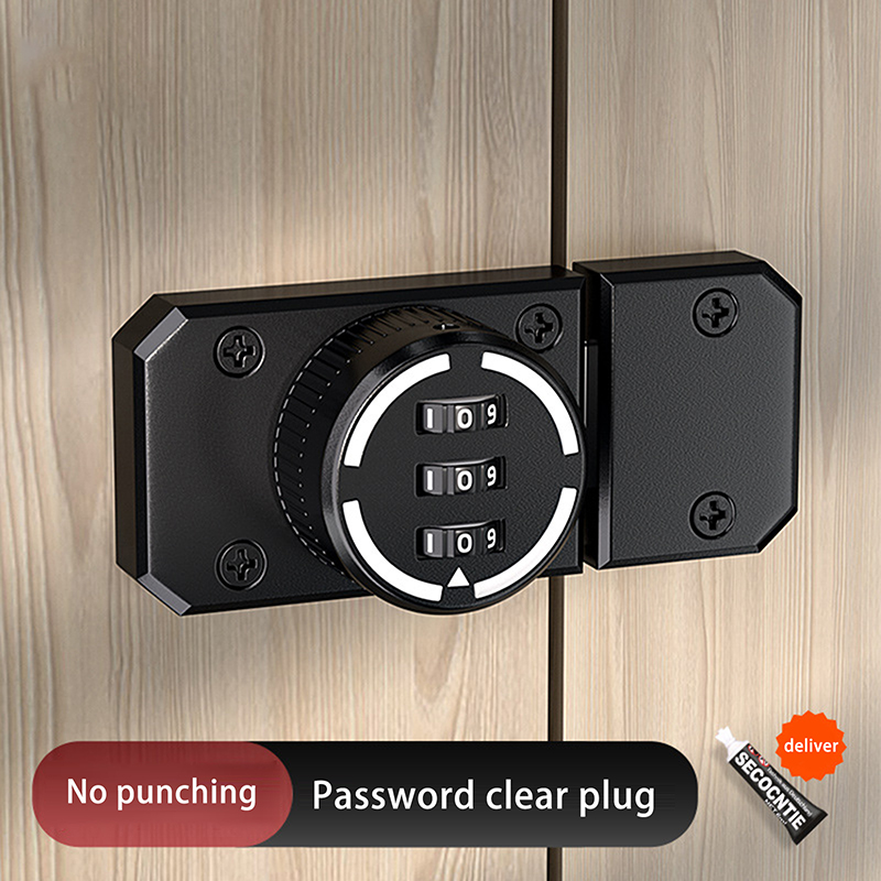 1 Set No-Punch Combination Doo - مراجعة Medicine Cabinet Lock وسعره