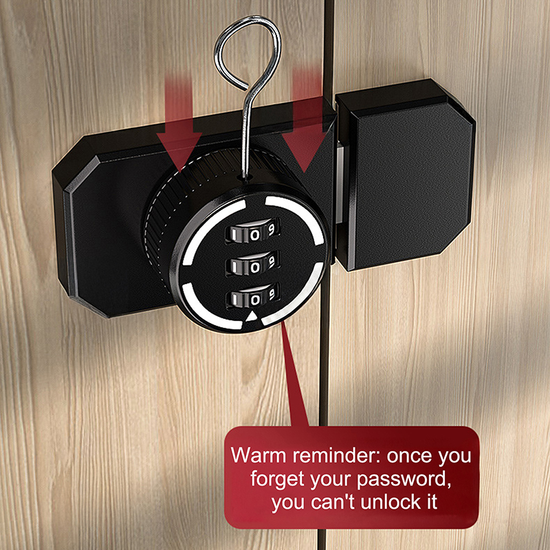 1 Set No-Punch Combination Doo - مراجعة Medicine Cabinet Lock وسعره