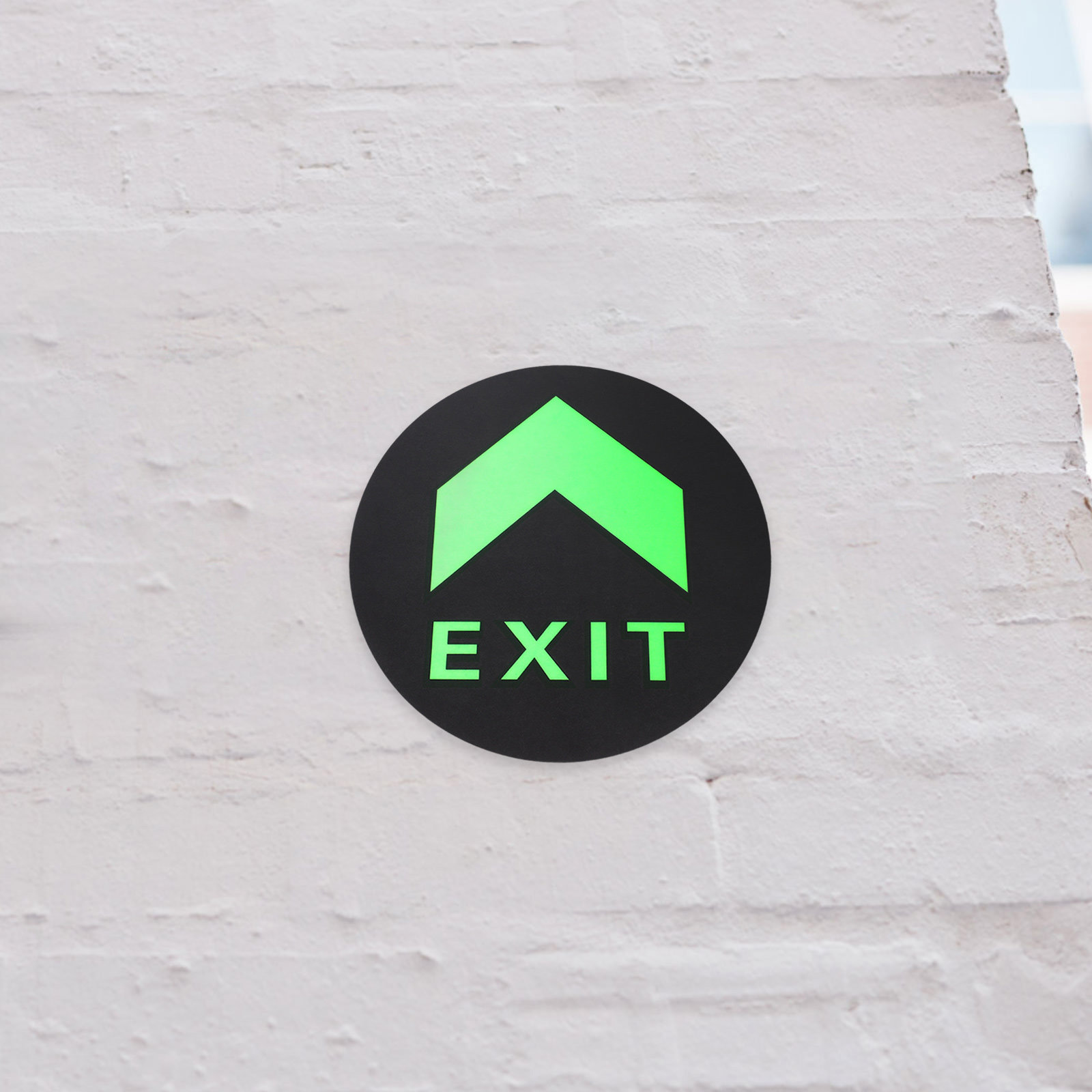5Pcs Exit Sign Stickers Glow i - مراجعة Emergency Exit Sign وسعره