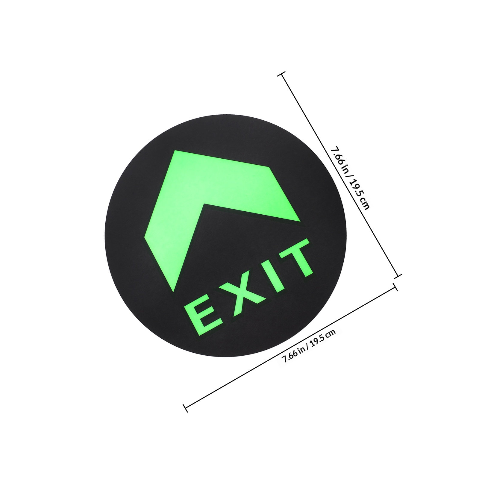 5Pcs Exit Sign Stickers Glow i - مراجعة Emergency Exit Sign وسعره