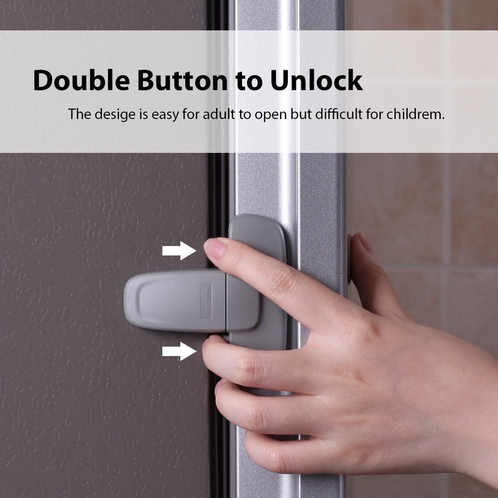 1Pcs Home Refrigerator Fridge  - مراجعة Medicine Cabinet Lock وسعره
