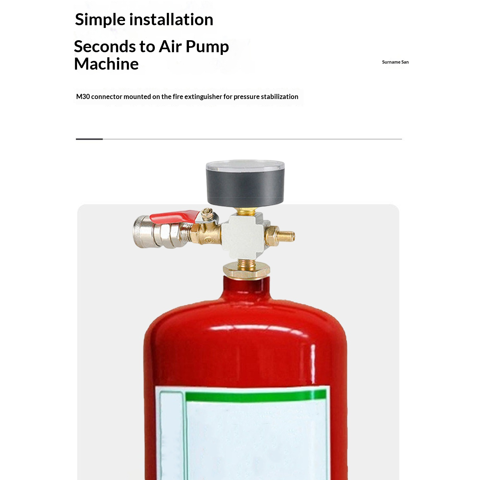 Small Air Tank Pressures Adapt - مراجعة Fire Extinguisher Small وسعره