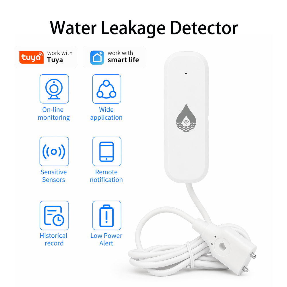 YFK WiFi/Zigbee Water Leakage  - مراجعة Water Alarm Sensor وسعره