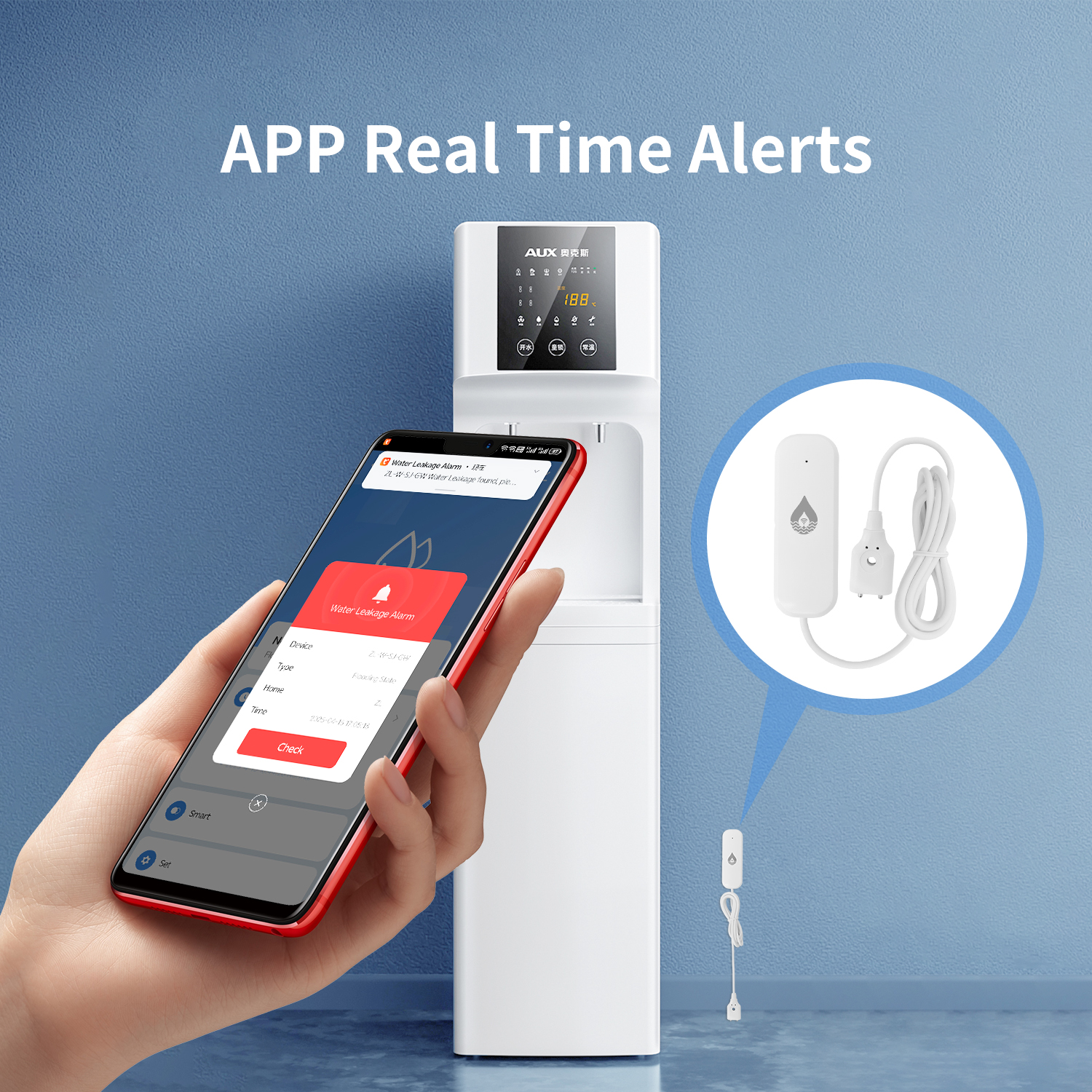YFK WiFi/Zigbee Water Leakage  - مراجعة Water Alarm Sensor وسعره