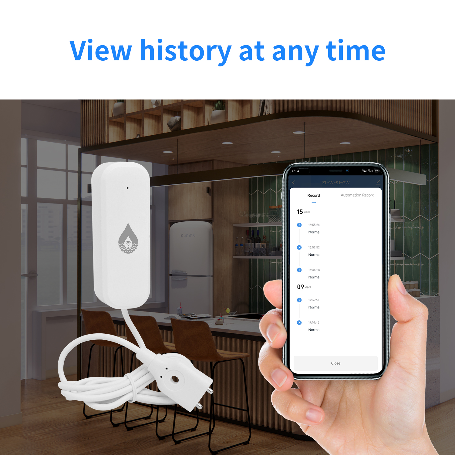 YFK WiFi/Zigbee Water Leakage  - مراجعة Water Alarm Sensor وسعره