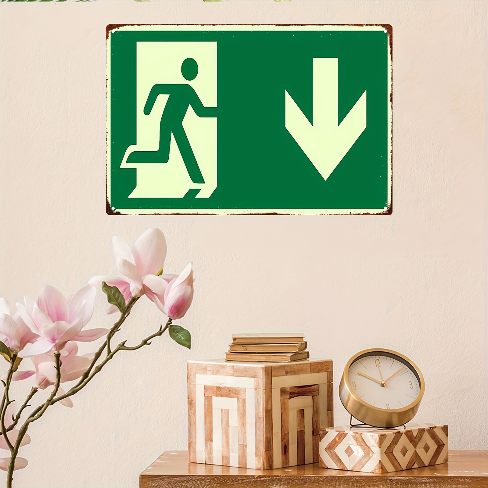 2D Vintage Metal Iron Sign | P - مراجعة Emergency Exit Sign وسعره