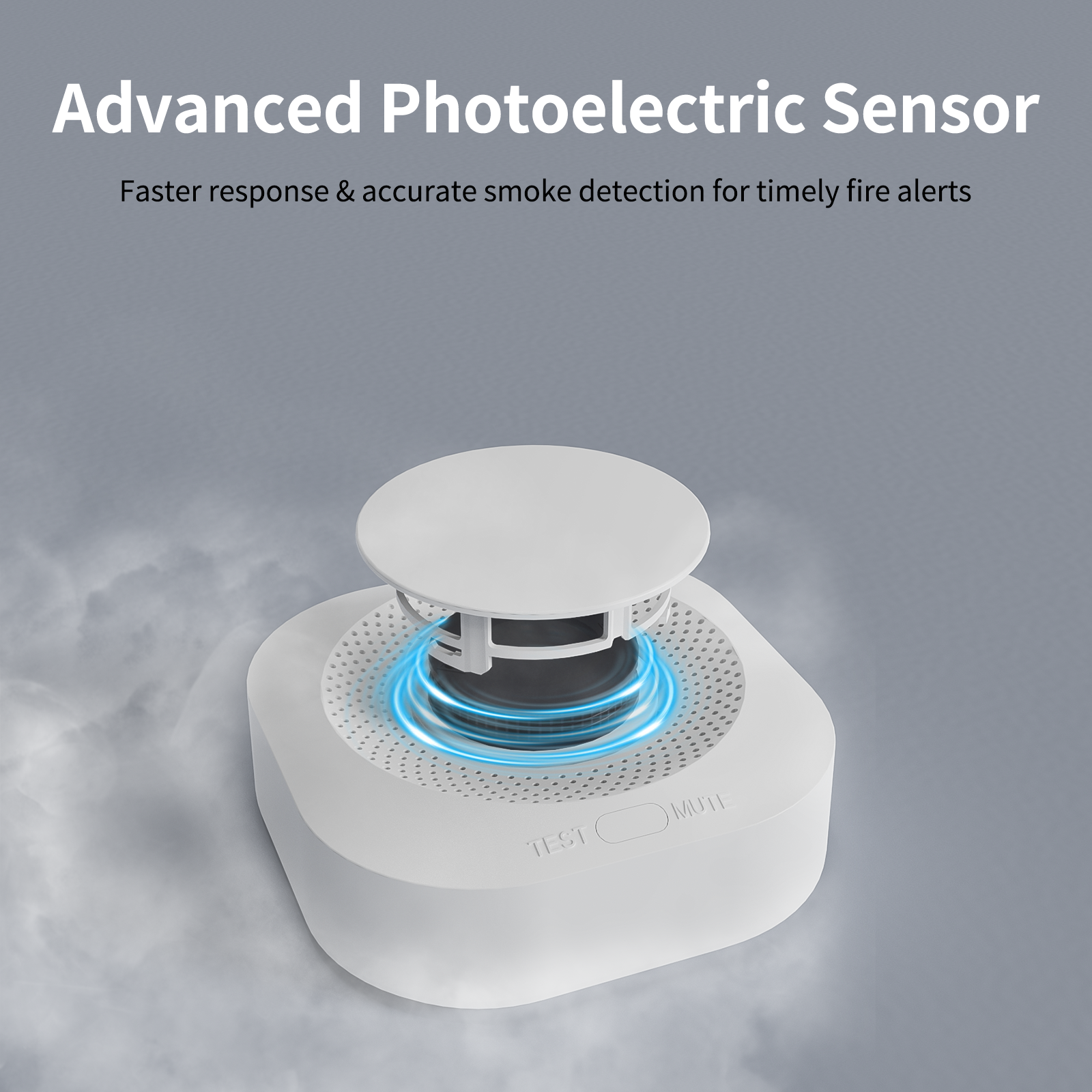 Tuya WiFi Smoke Detector 90dB  - مراجعة Smoke Detector Interconnected وسعره