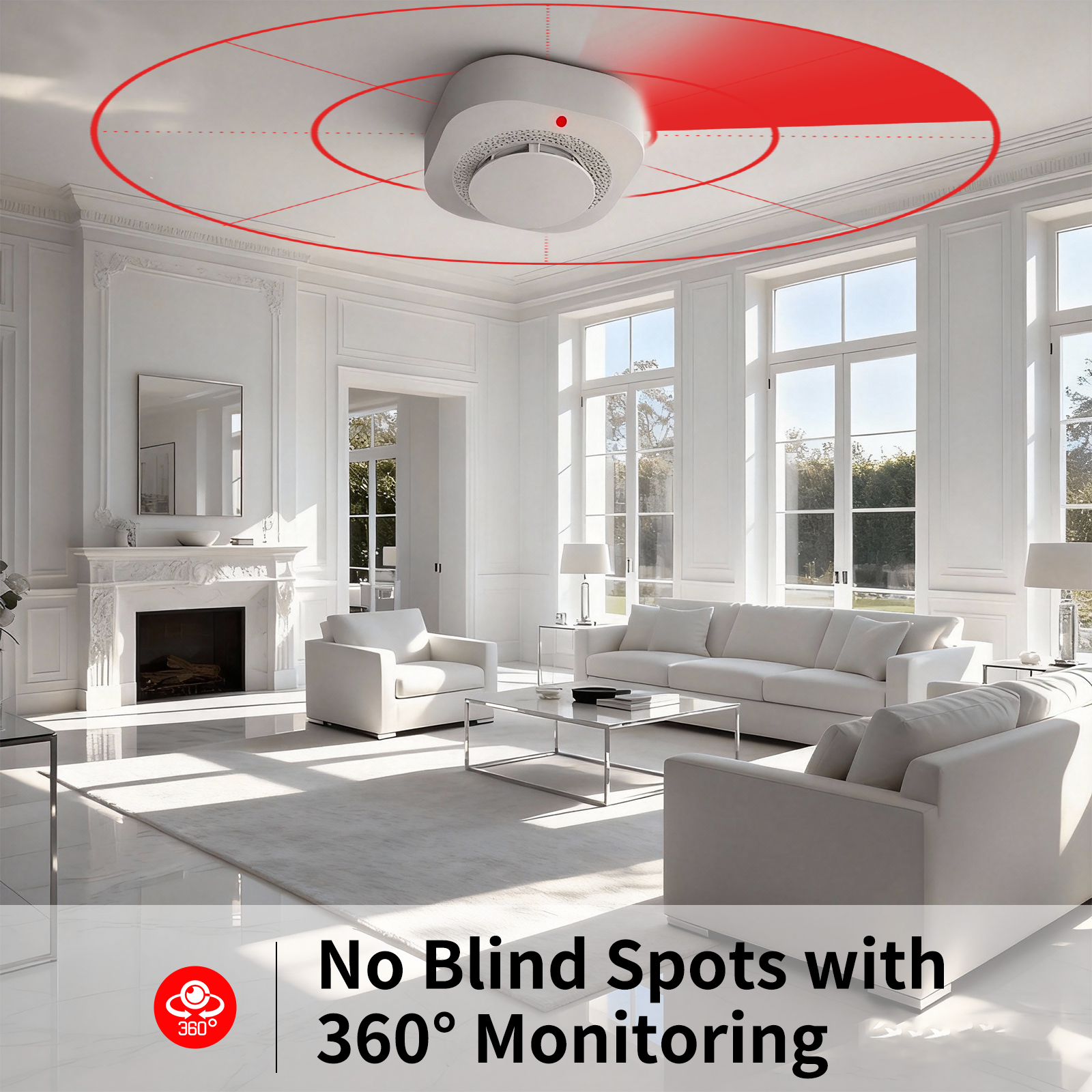 Tuya WiFi Smoke Detector 90dB  - مراجعة Smoke Detector Interconnected وسعره