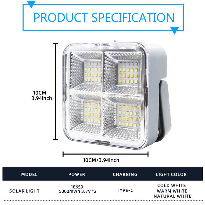 Rechargeable LED Solar Street  - مراجعة Power Outage Light وسعره