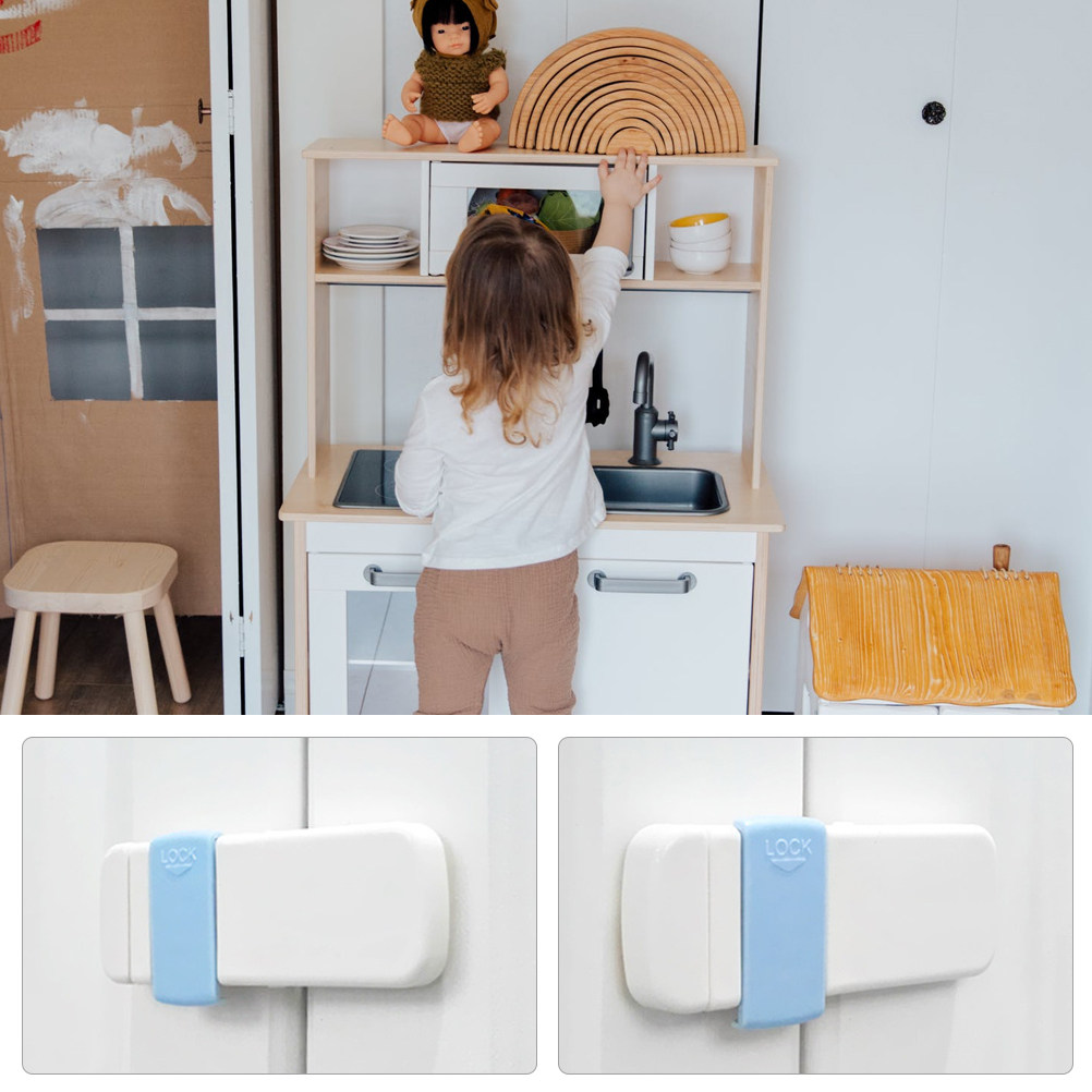 4Pcs Multifunctional Cabinet L - مراجعة Medicine Cabinet Lock وسعره