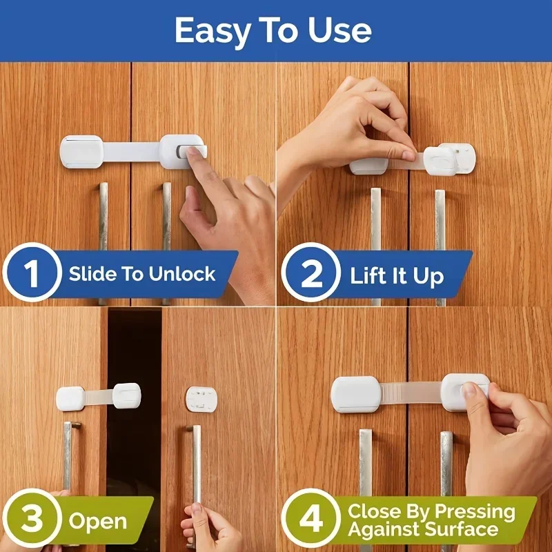 3/5/10Pcs/Lot Child Lock Prote - مراجعة Medicine Cabinet Lock وسعره