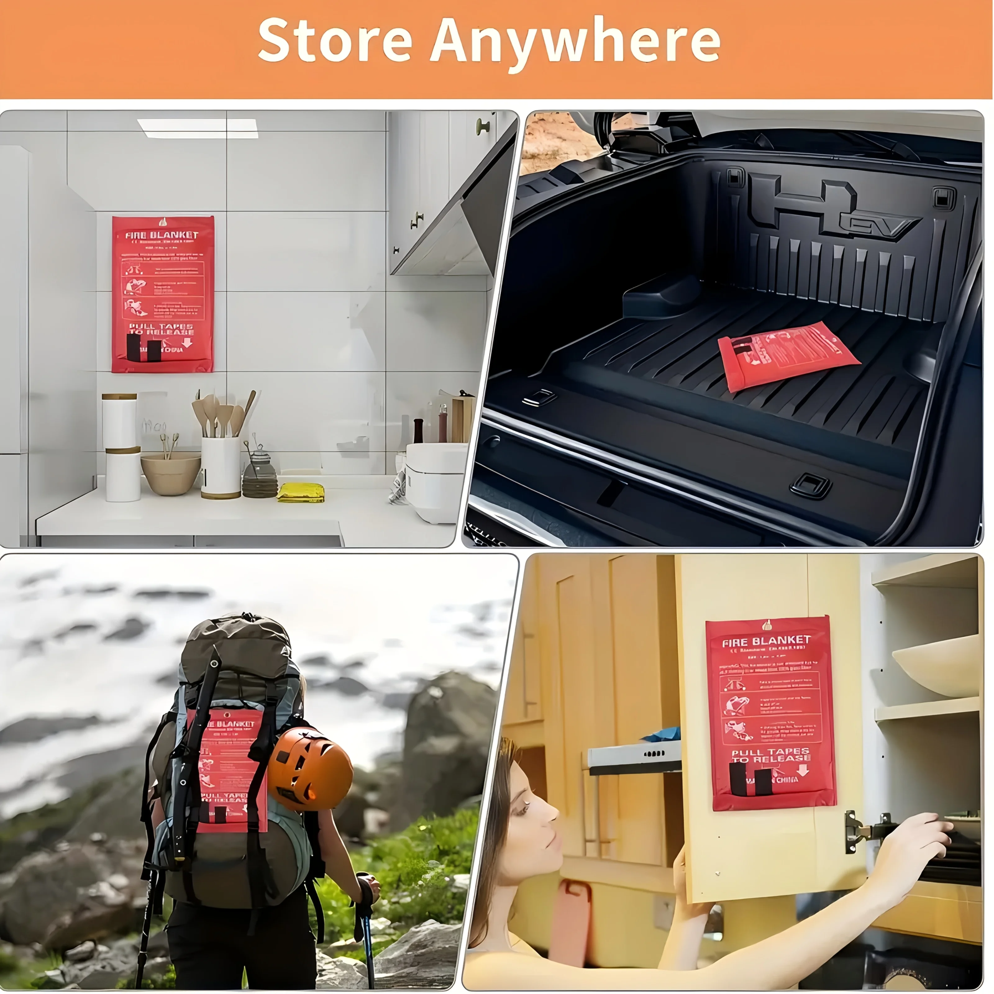 Fiberglass Fire Blanket Emerge - مراجعة Fire Blanket Kitchen وسعره