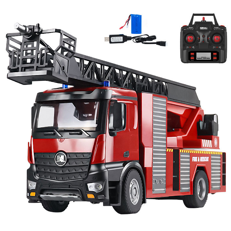 22CH RC Fire Truck with RC Aer - مراجعة Fire Escape Ladder وسعره