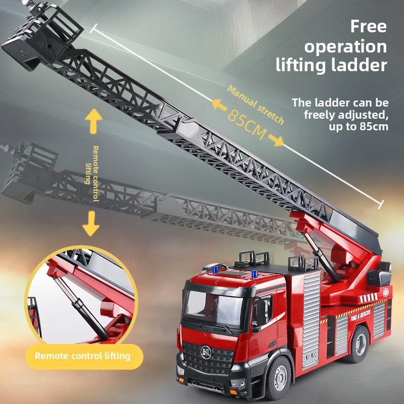 22CH RC Fire Truck with RC Aer - مراجعة Fire Escape Ladder وسعره