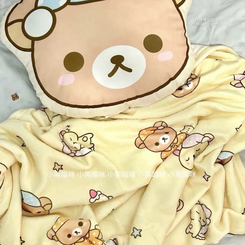 Cartoon Rilakkuma Flannel Thro - مراجعة Fire Blanket Kitchen وسعره