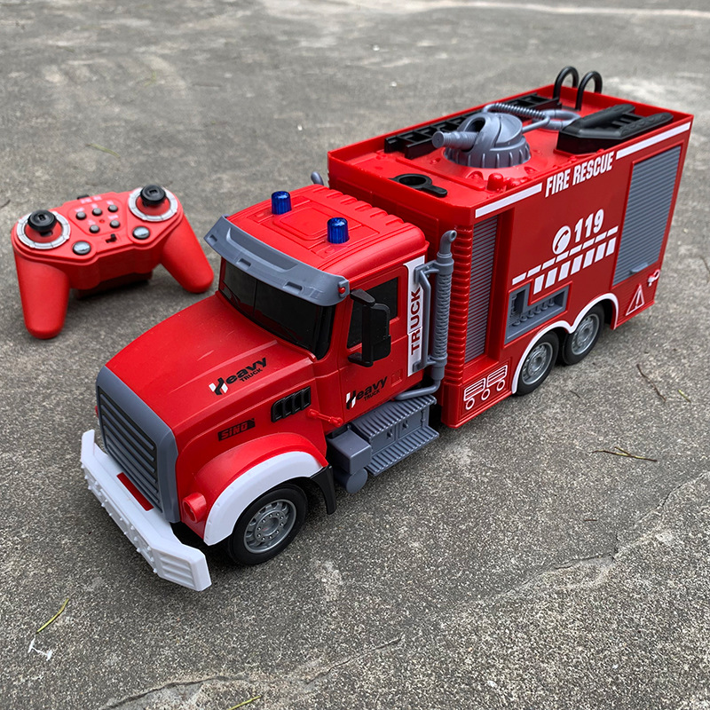 2.4G RC Fire Engine Car with S - مراجعة Fire Escape Ladder وسعره