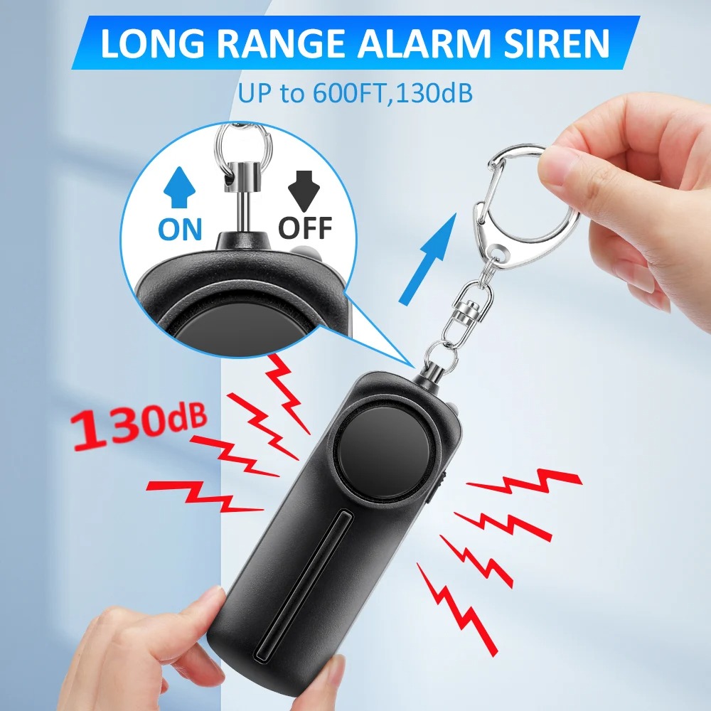 Self Defense Alarm 130dB Ultra - مراجعة Personal Alarm Keychain وسعره
