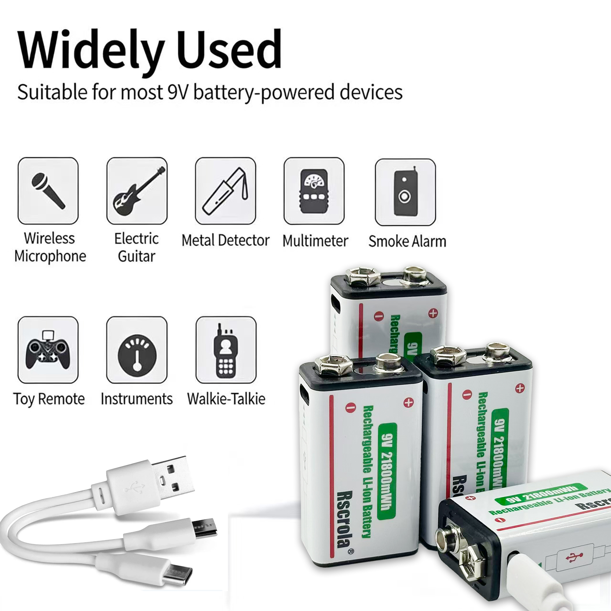 Long-Lasting 9V Lithium Ion Re - مراجعة Smoke Detector Interconnected وسعره
