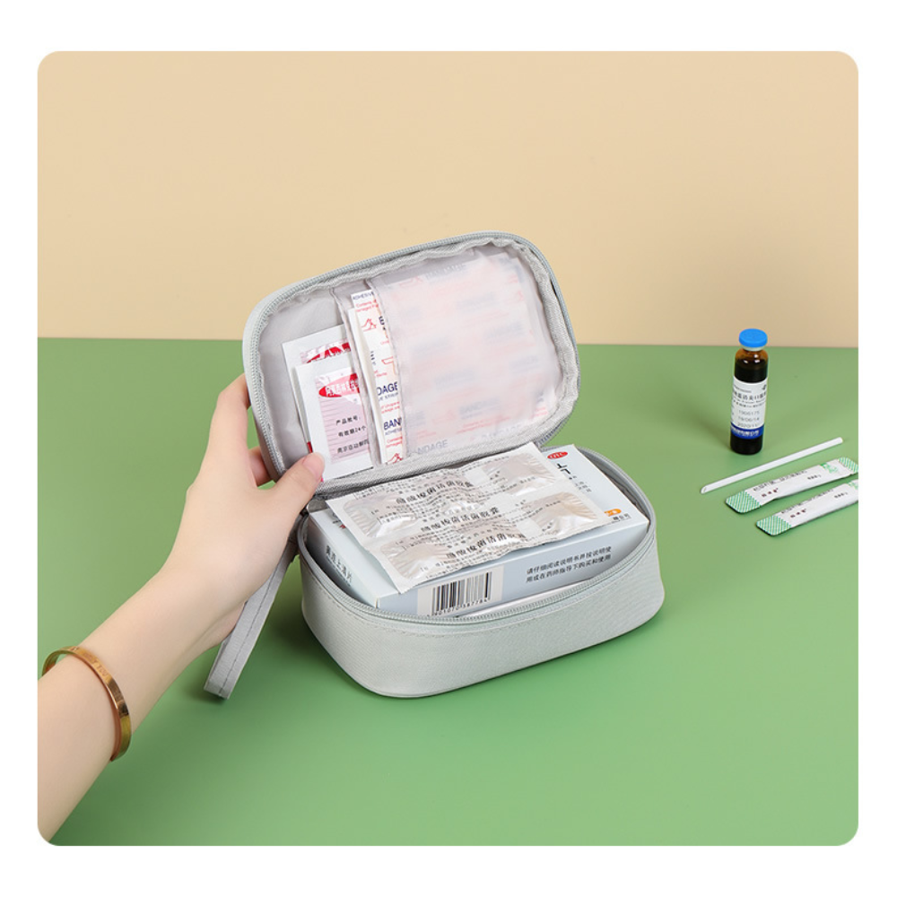Multifunctional Pink/blue/Grey - مراجعة First Aid Bag Kit وسعره