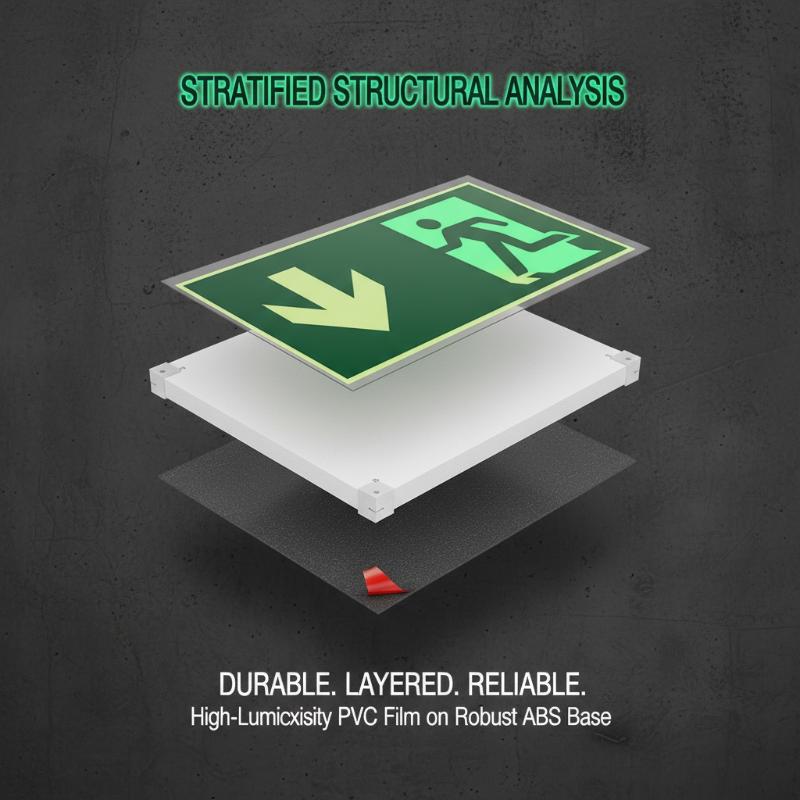 1 Sheet Glow-In-The-Dark Safet - مراجعة Emergency Exit Sign وسعره