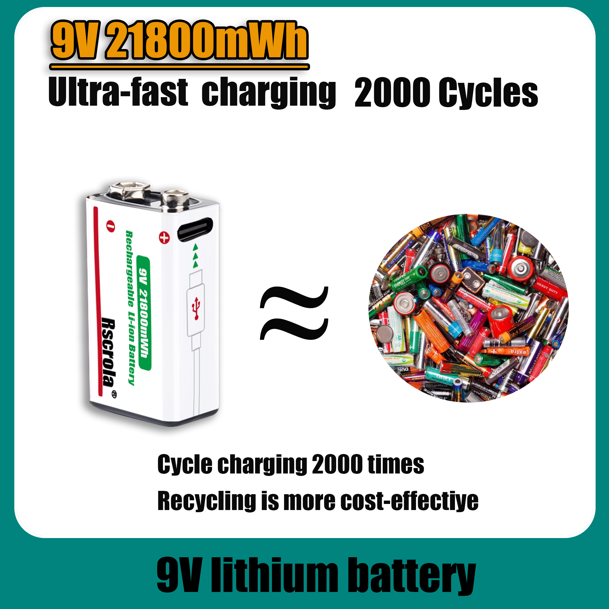9V Lithium ion Rechargeable Ba - مراجعة Smoke Detector Interconnected وسعره
