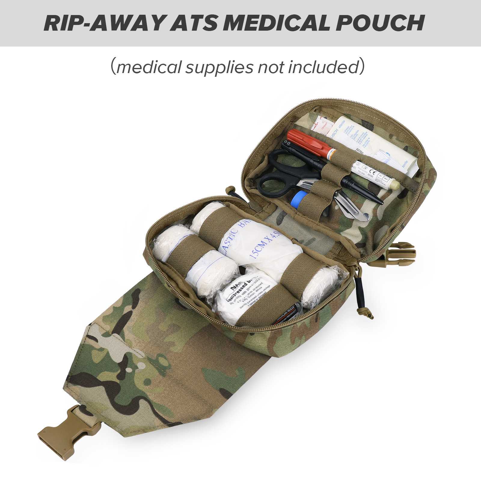 KRYDEX Tactical Tear Off Rip A - مراجعة First Aid Bag Kit وسعره