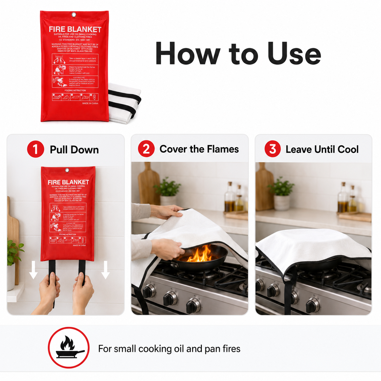 Emergency Fire Blanket For Hom - مراجعة Fire Blanket Kitchen وسعره