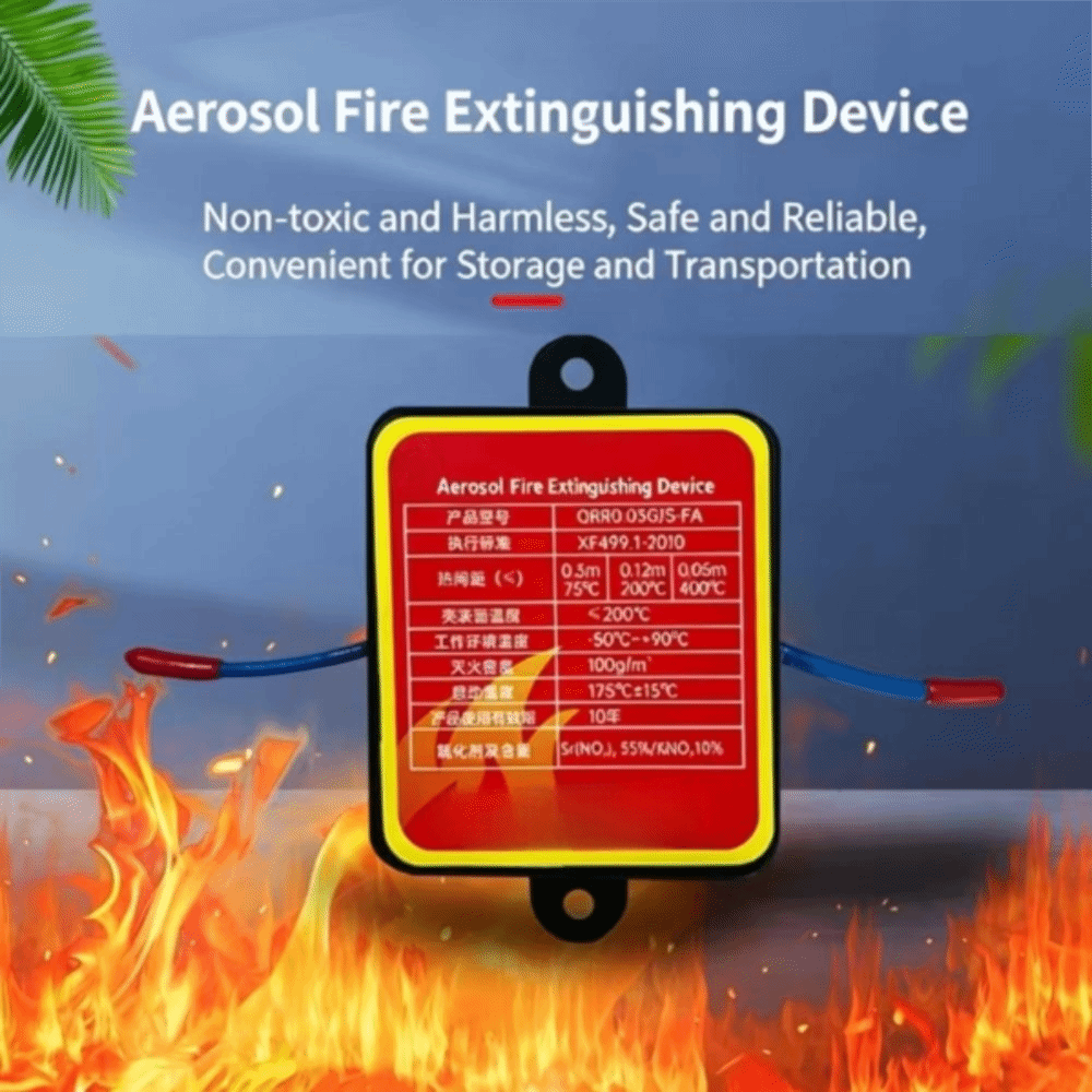 Dual-Line Design Flame Retarda - مراجعة Fire Extinguisher Small وسعره