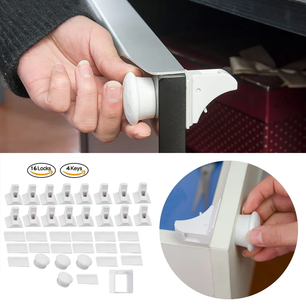 Baby Safety Lock Invisible Loc - مراجعة Medicine Cabinet Lock وسعره