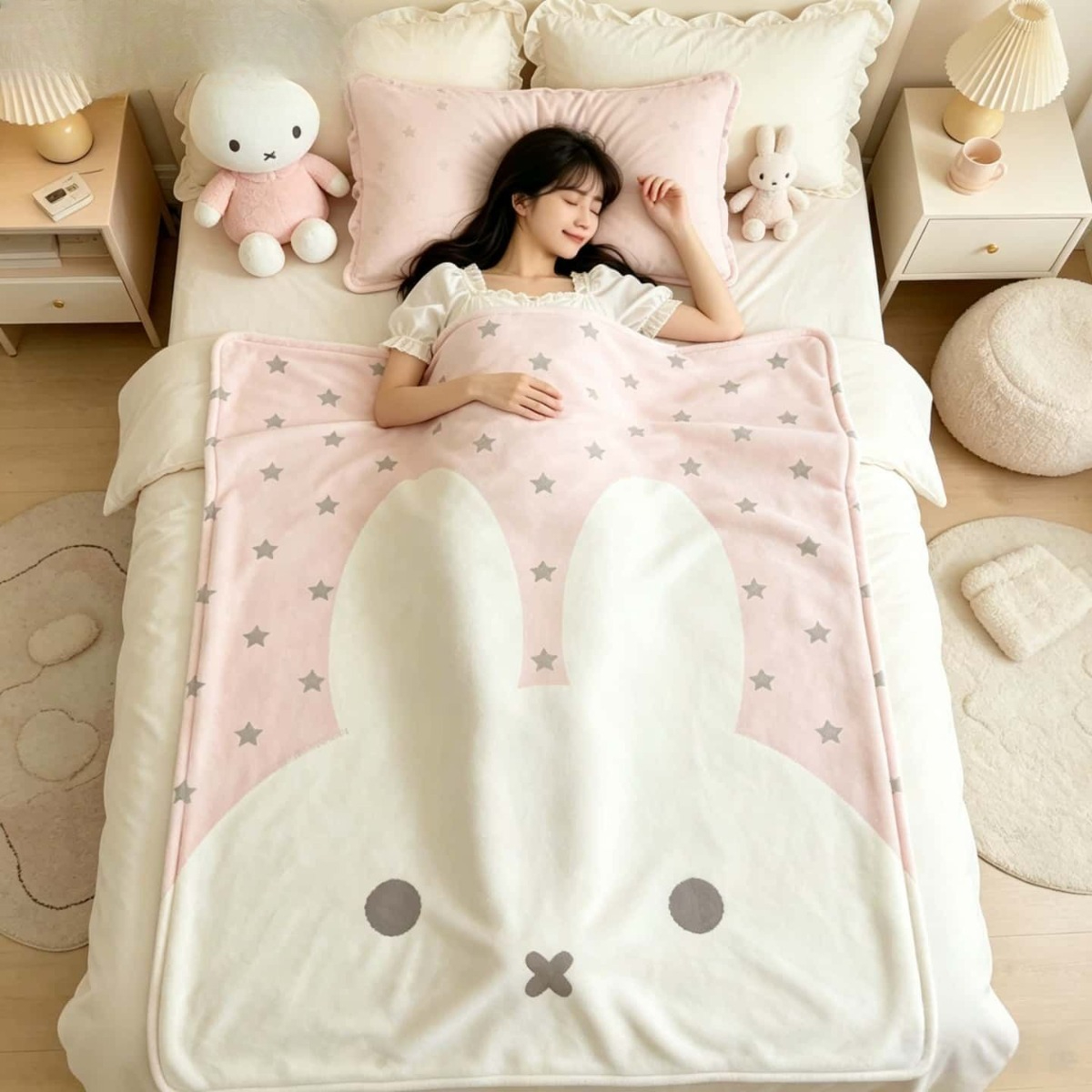 Kawaii Miffy Blanket Cartoon M - مراجعة Fire Blanket Kitchen وسعره