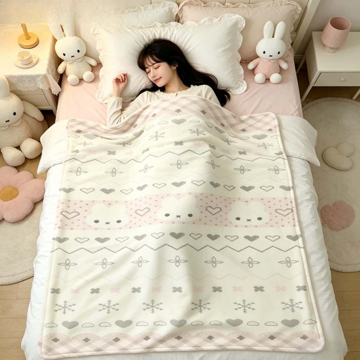 Kawaii Miffy Blanket Cartoon M - مراجعة Fire Blanket Kitchen وسعره
